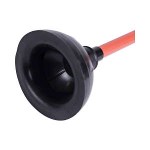 Boardwalk, Toilet Plunger, 18" Plastic Handle, 5.63" Dia, Red/Black