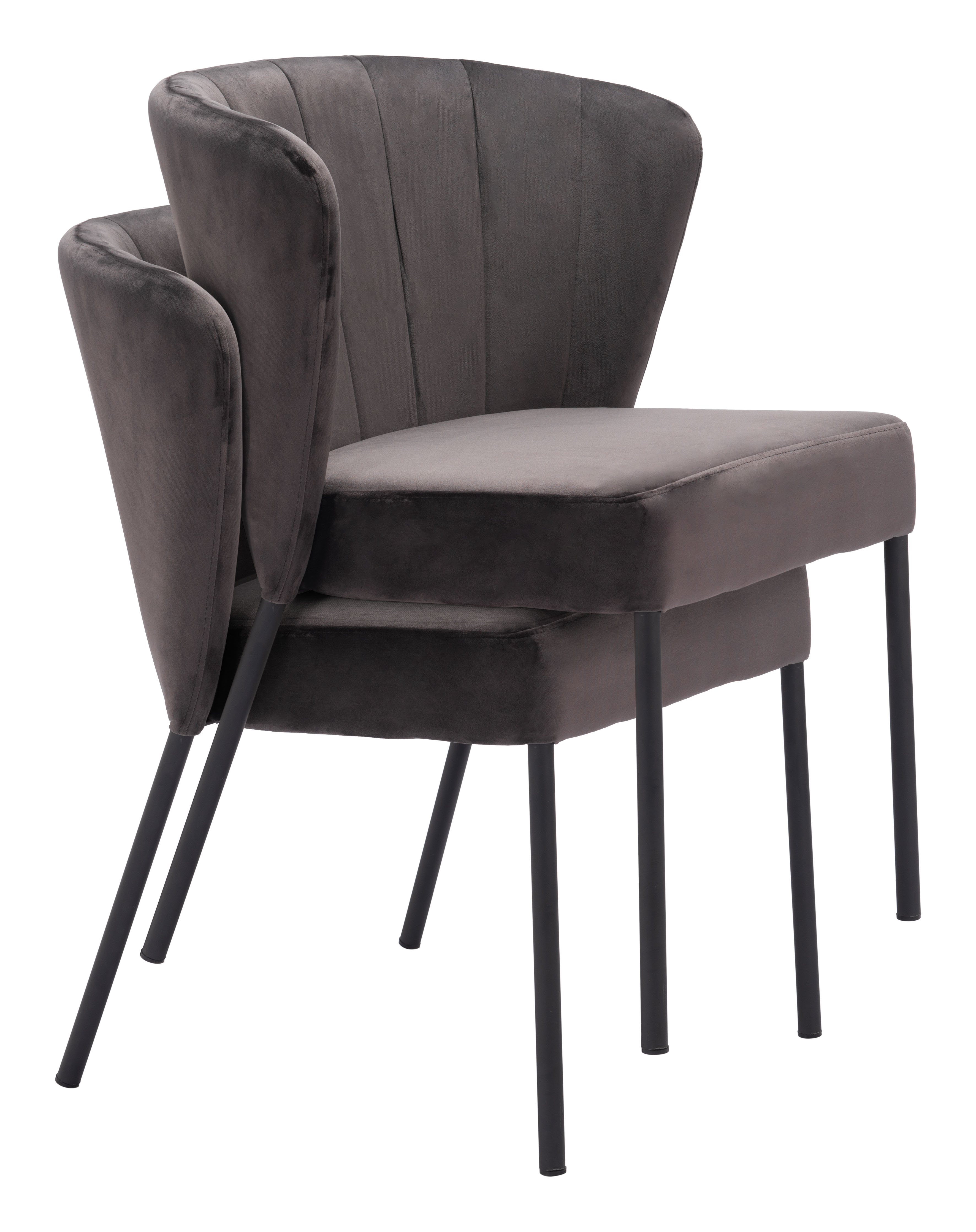 Aimee Dining Chair (Set of 2) Gray product image