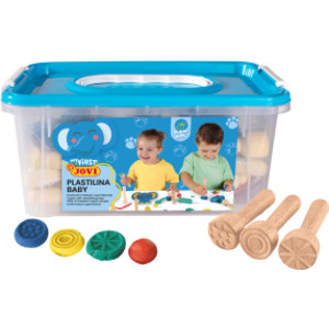 Plastilina Modeling Clay Baby School Pack, 20 Bars & 9 Stamps