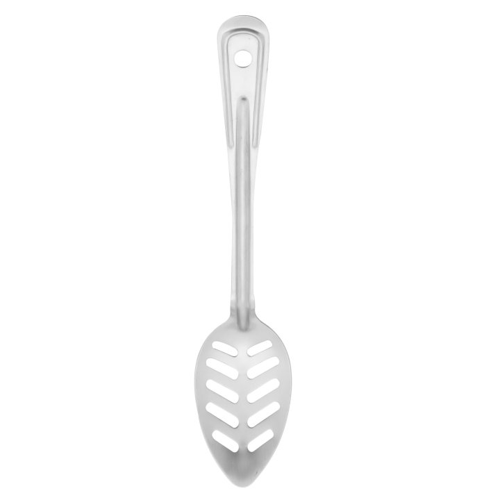 11-inch slotted stainless steel spoon