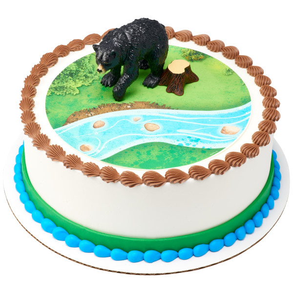 Wild Black Bear PhotoCake® Edible Image® DecoSet® Background