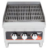18-inch Cayenne® medium-duty radiant / lava rock charbroiler