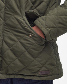 Shoverler Quilted Jacket Dark Olive