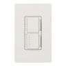 Dimmer, Rocker Switch, Halogen, Incandescent, 120V, 300W,White, 1-Pole