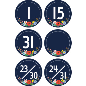 Wildflowers Calendar Days, Pack of 36