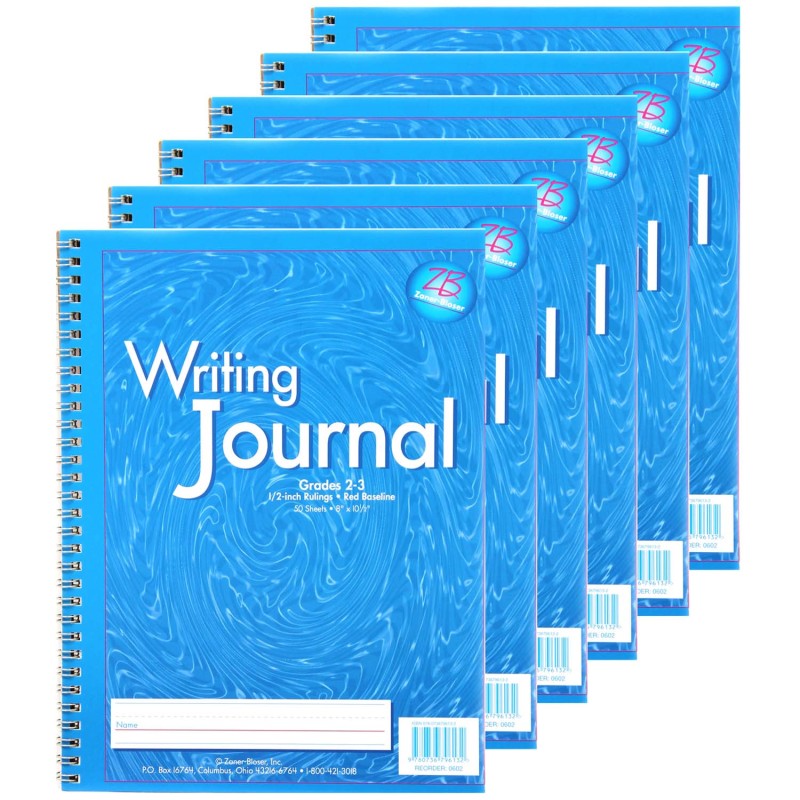 My Writing Journal, Grade 2-3, Blue, Pack of 6