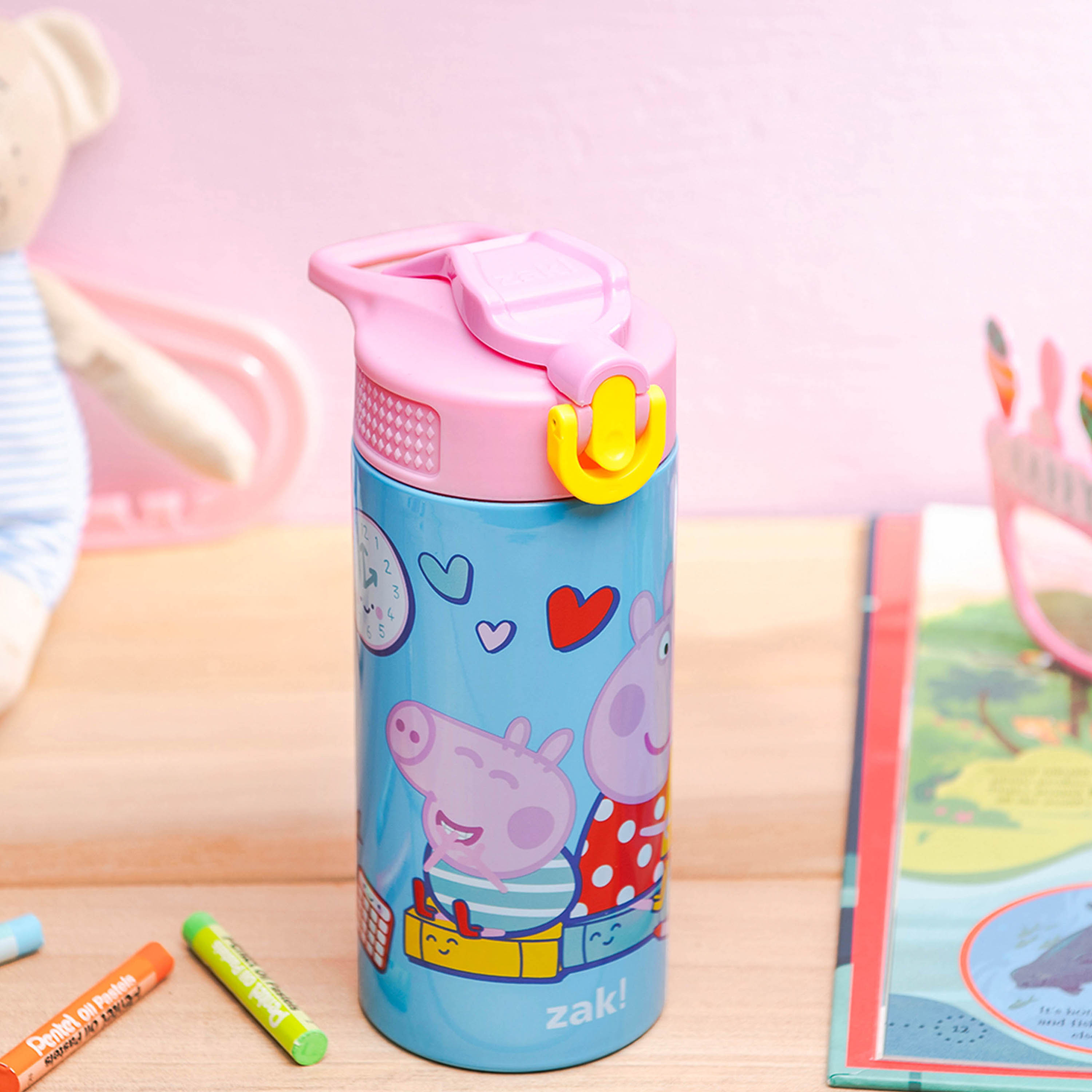Peppa Pig 14 ounce Stainless Steel Vacuum Insulated Water Bottle, Peppa and Friends slideshow image 9