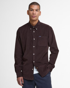 Ramsey Tailored Long-Sleeved Shirt Dark Oak