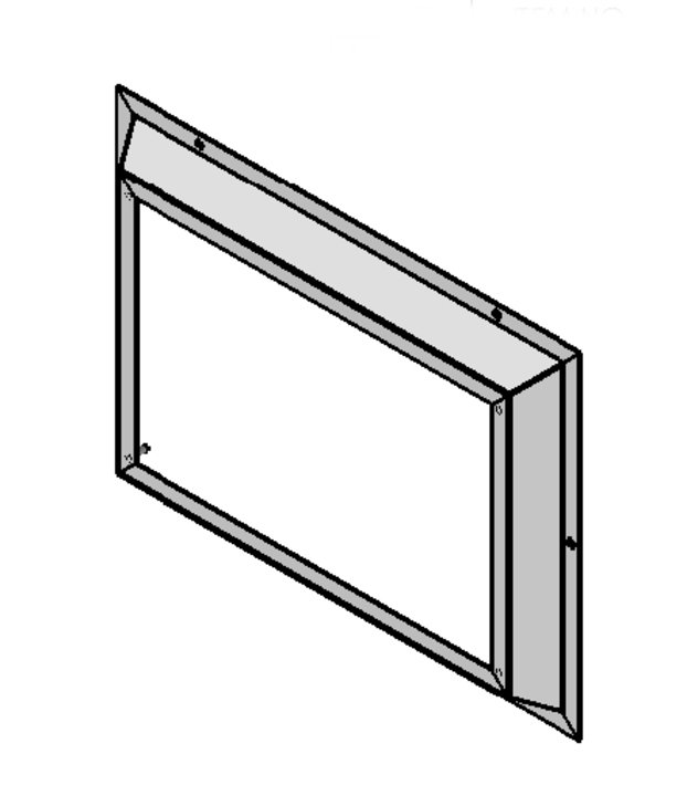 drawing of control panel mounting frame 43579
