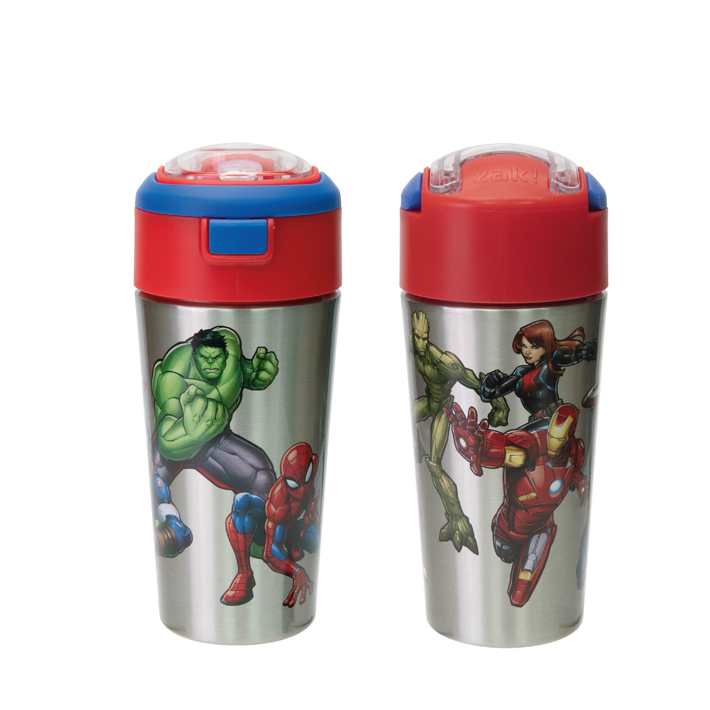 Marvel Comics 12 ounce Vacuum Insulated Reusable Stainless Steel Water Bottle, Spider-Man, Ironman & The Hulk slideshow image 5