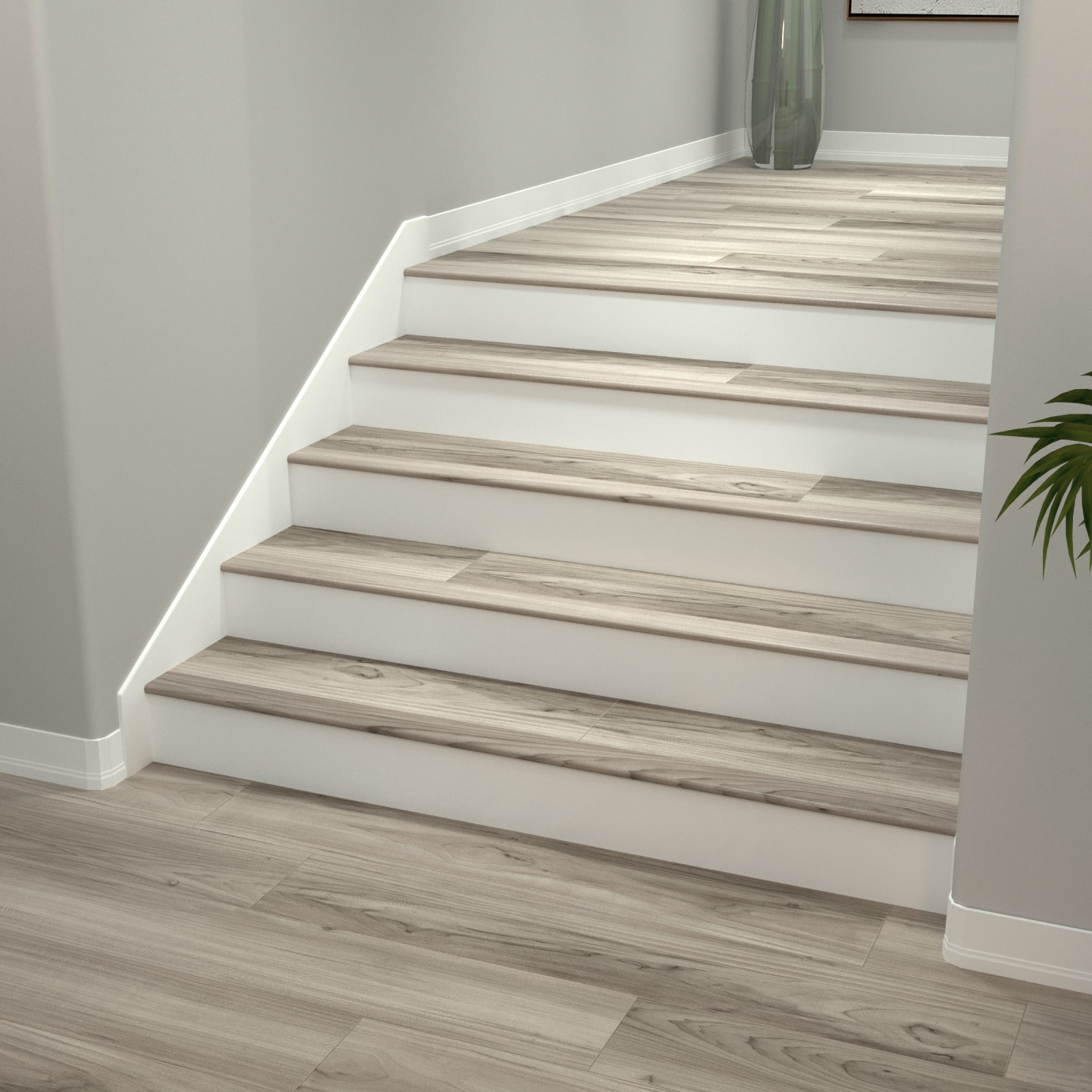 Railway Gray Stair Nosing Flush 6.5mm view 2