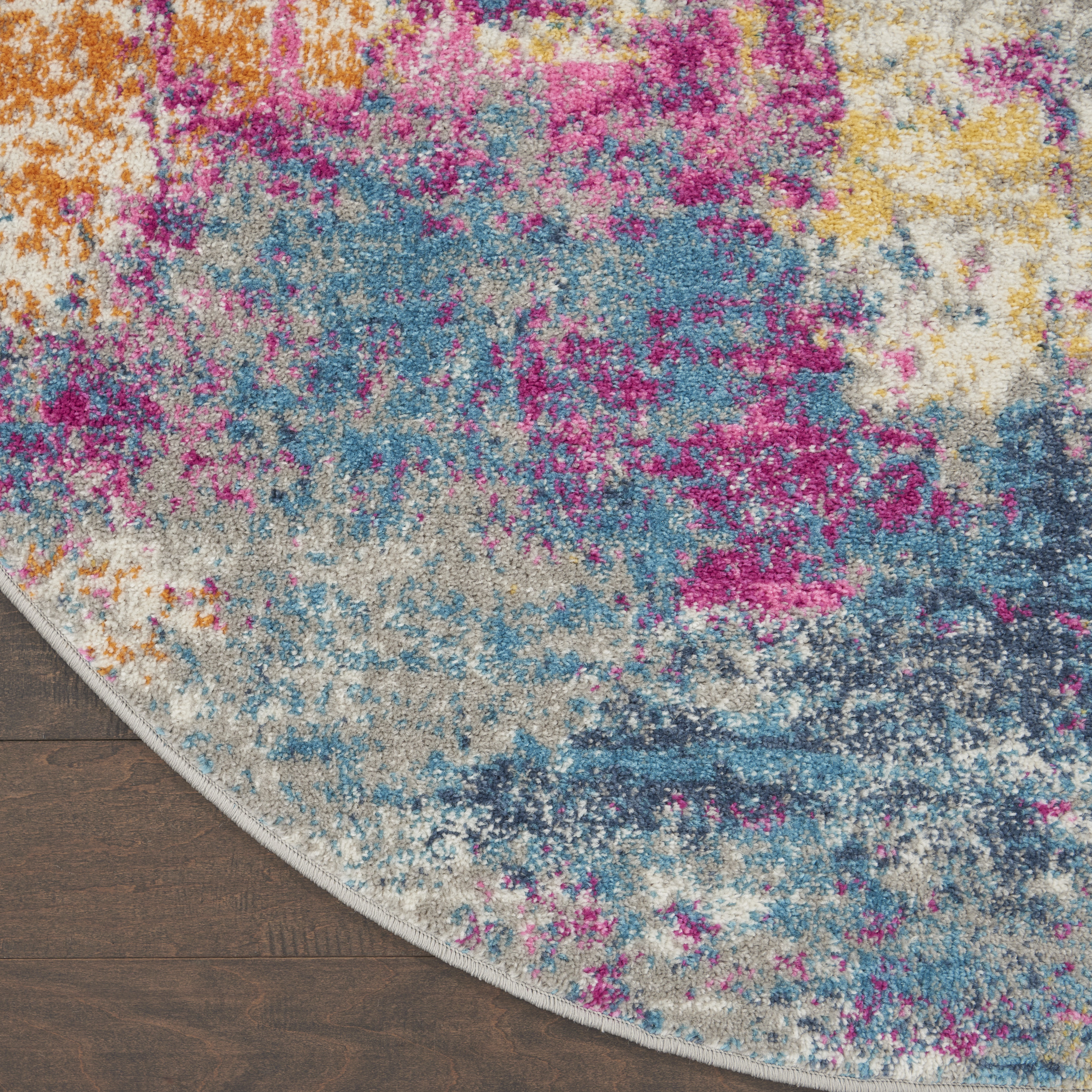 Nourison Passion 5' x 8' Oval Ivory Multicolor Modern Indoor Rug