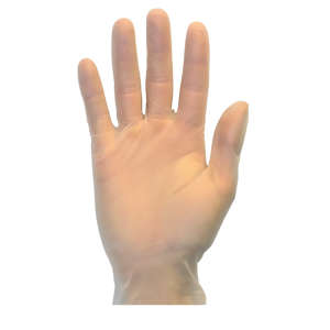 Supply Source, Safety Zone®, General Purpose Gloves, Vinyl, 4.0 mil, Powder Free, XXL, Clear