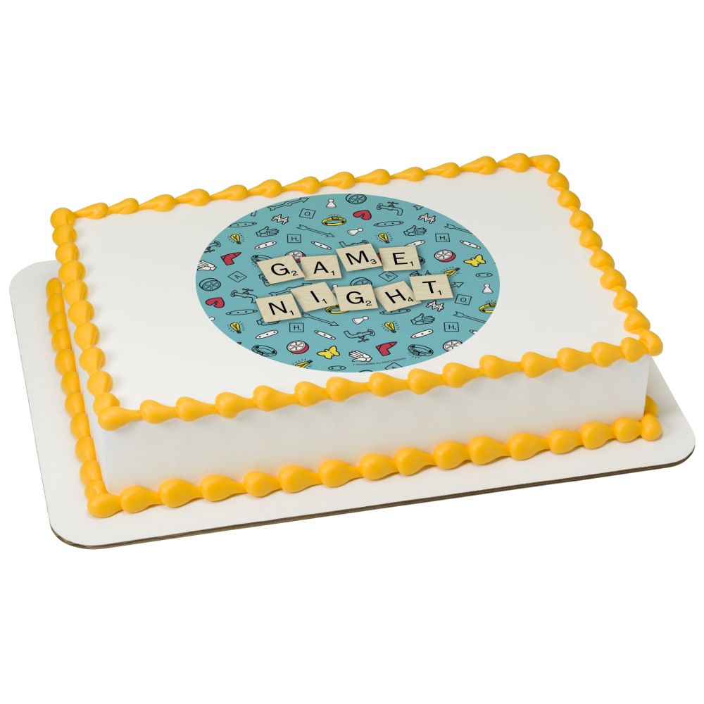 Image Cake Hasbro Scrabble Game Night