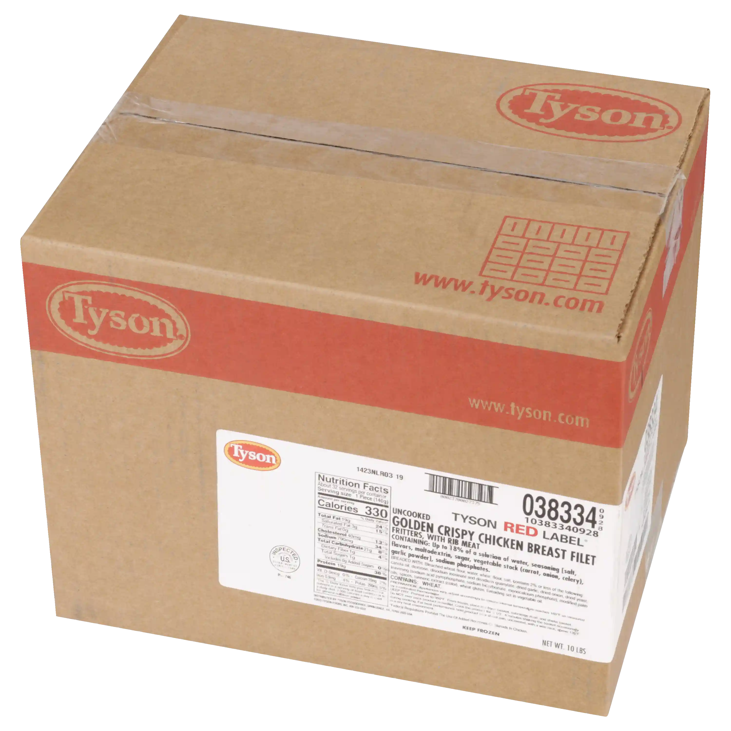 Tyson Red Label® Uncooked Golden Crispy Chicken Breast Filet Fritters, 5 oz._image_5