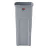 Rubbermaid Commercial, Untouchable, 23 gal, Resin, Gray, Square, Receptacle