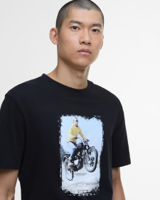 T-shirt Coster con stampa Steve McQueen 