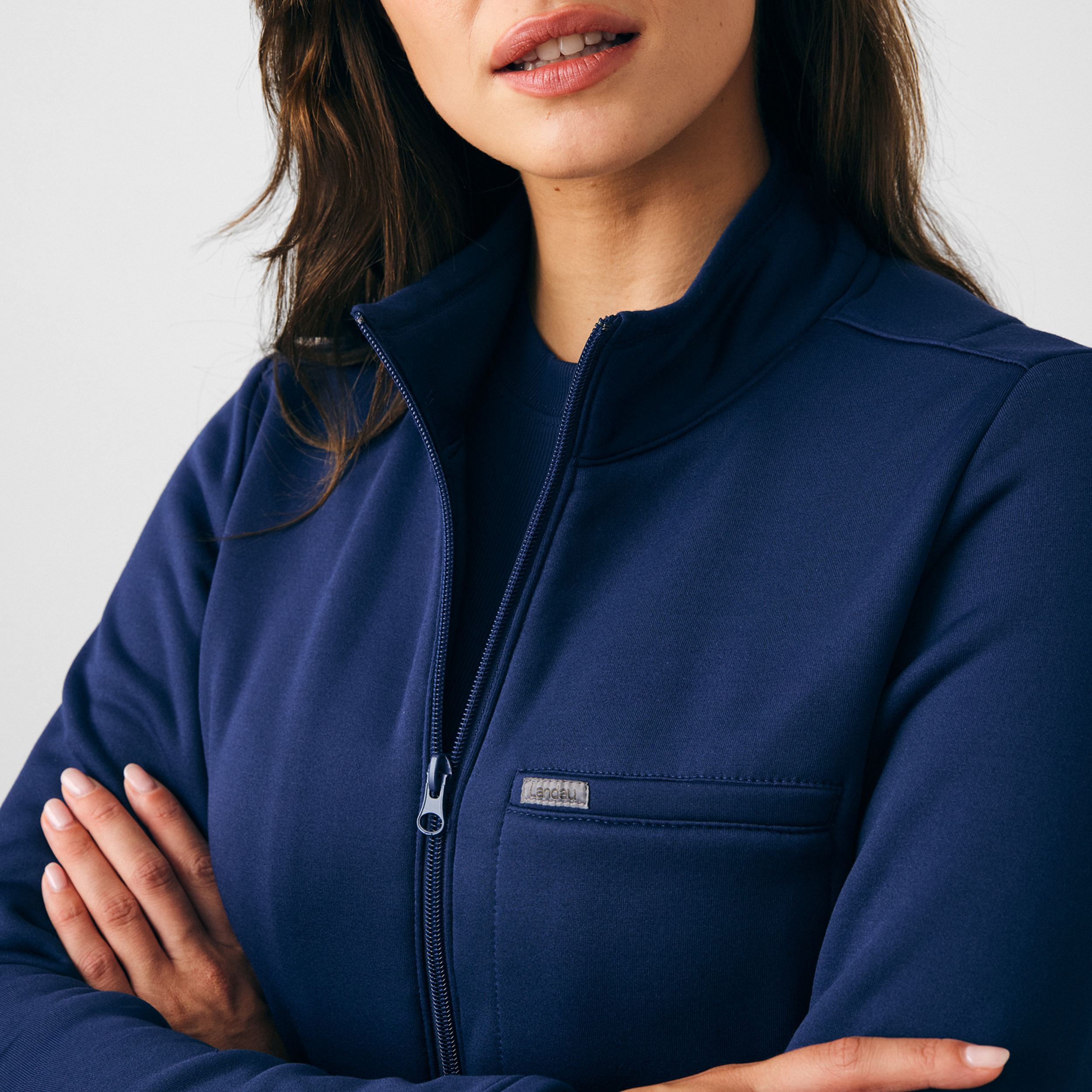 Landau Forward Women&#8216;s 5-Pocket Scrub Jacket-Landau