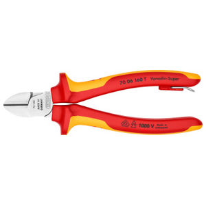 Diagonal Cutters-1000V Insulated-Tethered Attachment, 6-1/4 in.