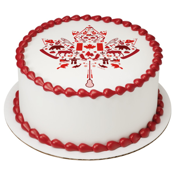 Canadian Maple Leaf PhotoCake® Edible Image®