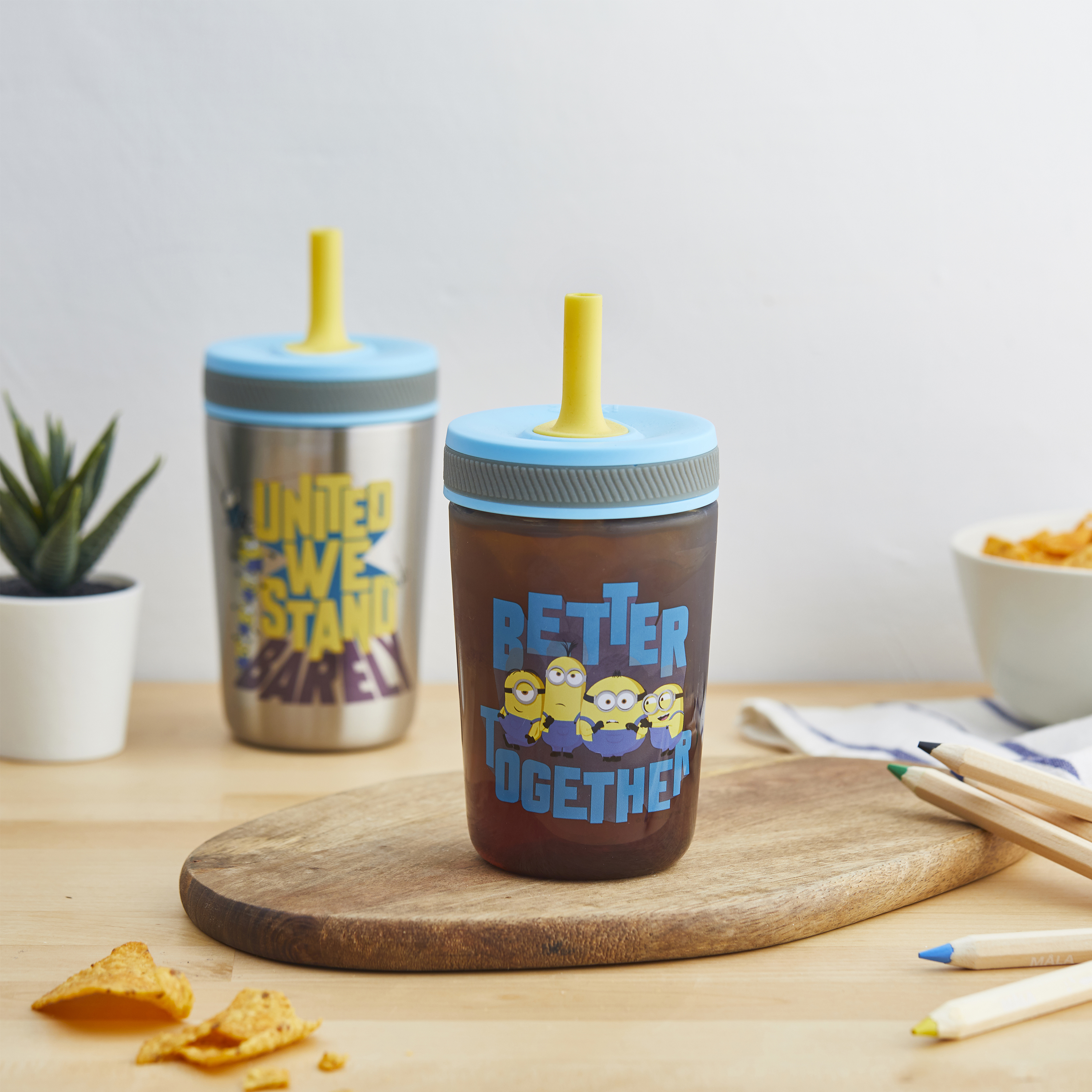 Minions 2 Movie 15  ounce Plastic Tumbler, Minions - Better Together, 3-piece set slideshow image 5