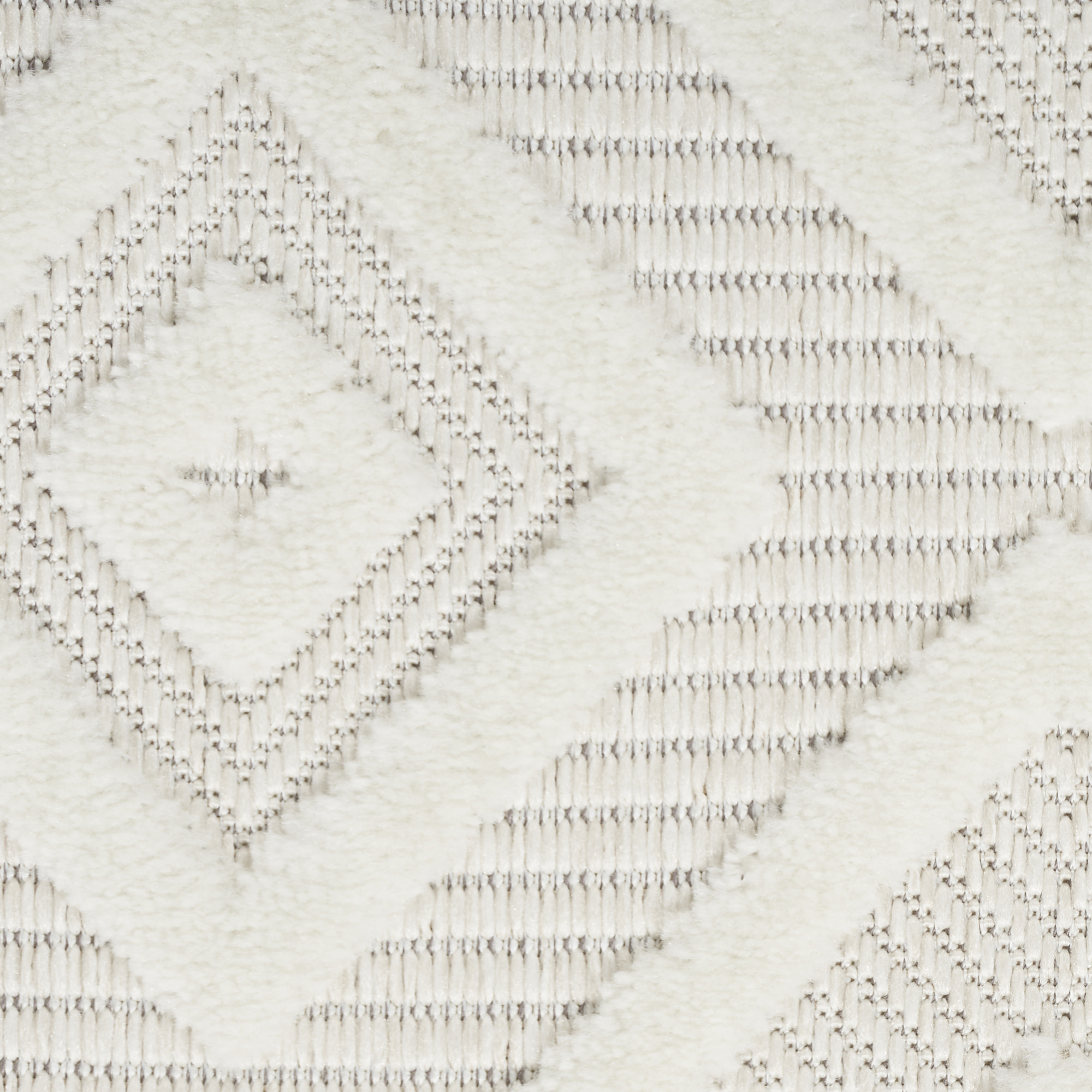 Nourison Versatile 9' x Square Ivory White Modern Rug