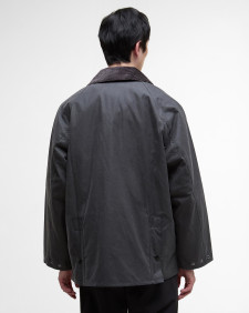 Oversized Bedale Waxed Jacket Classic Grey