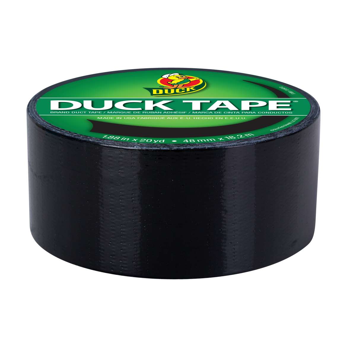 Color Duct Tape Black, 1.88 in. x 20 yd. Duck Brand