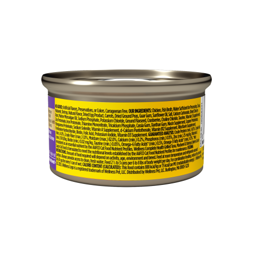 Wellness Complete Health  Tuna, Mackerel & Shrimp back packaging