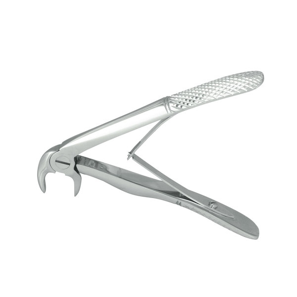 Nordent #5 Klein Pedo, Lower Incisor, Spring Handle Extraction Forcep, Serrated