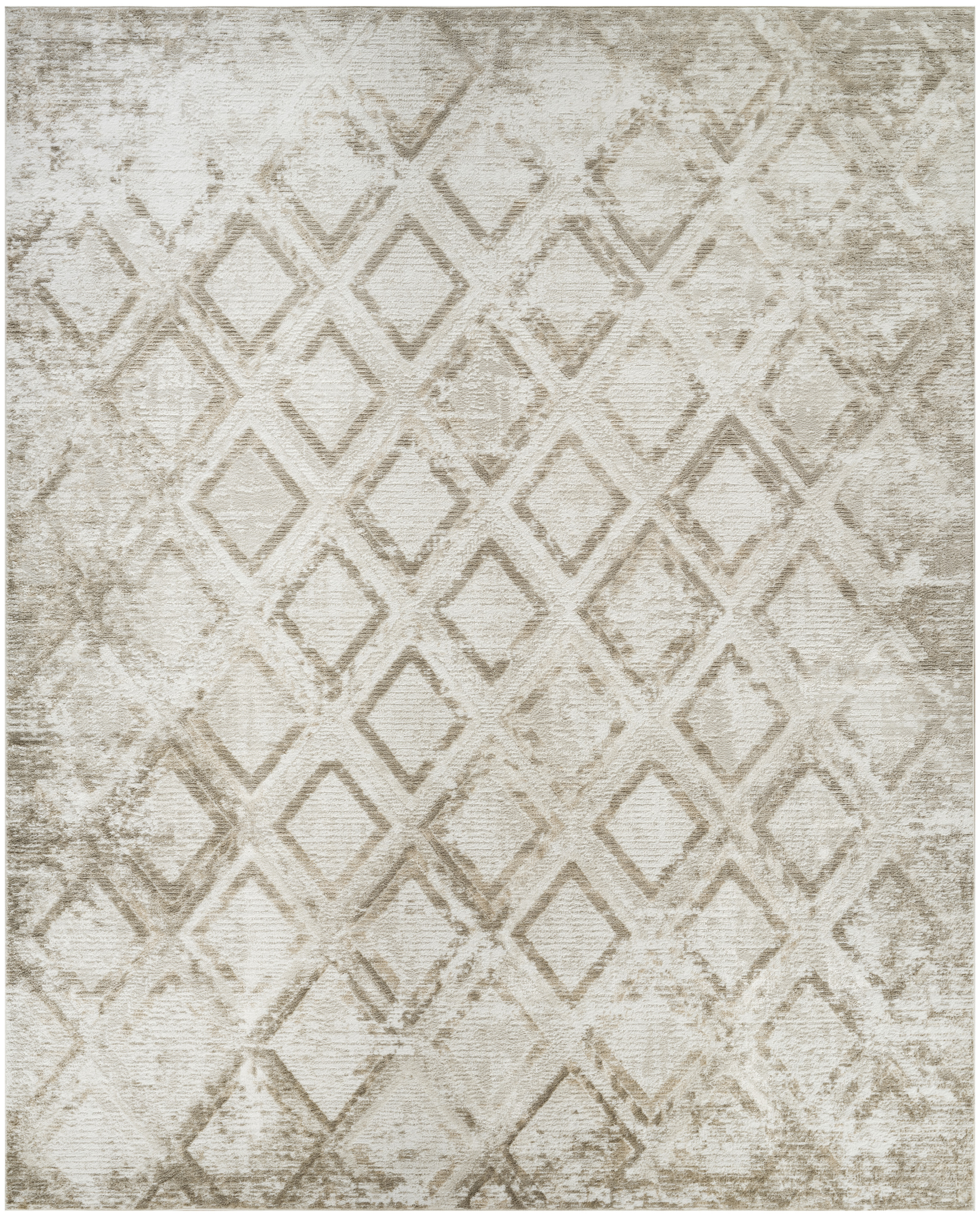 Nourison Dekor 7'10" x 9'10" Ivory Taupe Modern Indoor Rug