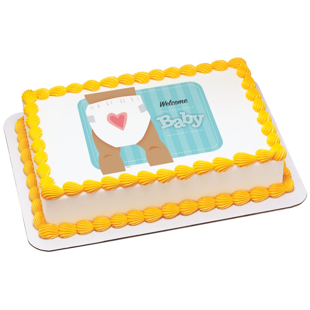 Image Cake Welcome Baby Hispanic