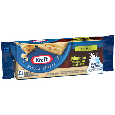 Kraft Jalapeno Natural Cheese Block 8 oz 