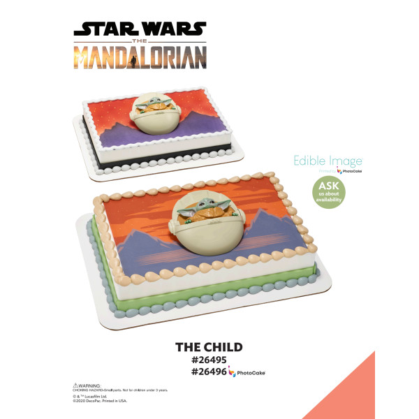STAR WARS™ The Mandalorian The Child The Magic of Cakes® PhotoCake® Enhanced Background and Icing Page