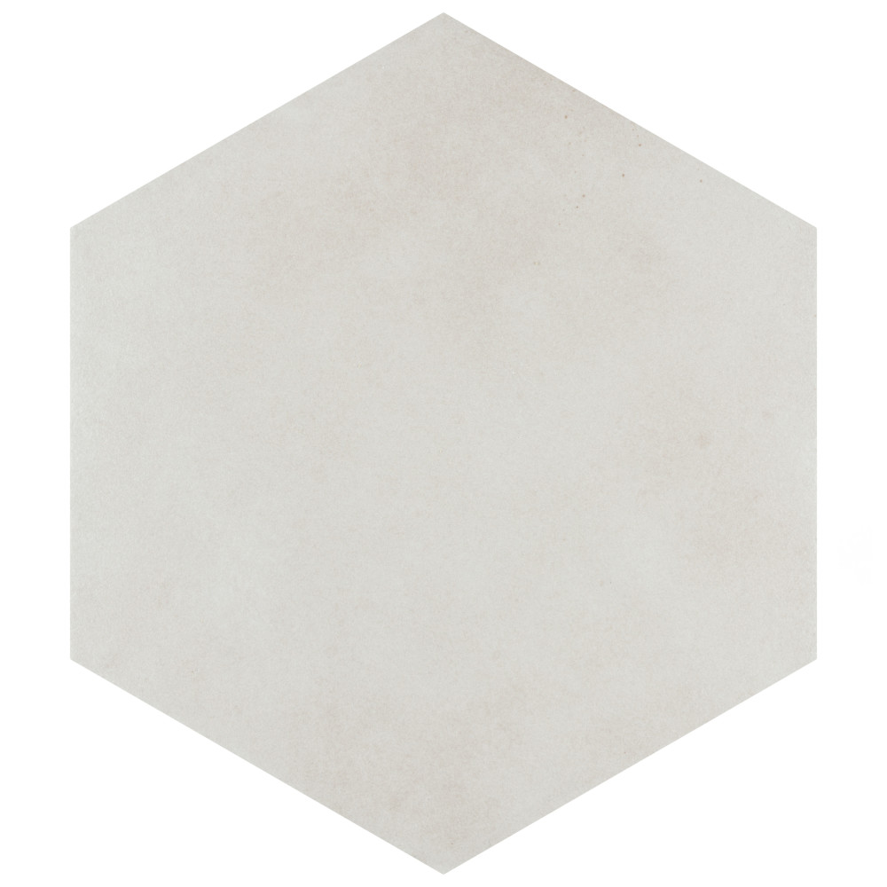 Matter Hex Bone 7-7/8 in. x 9 in. Porcelain Floor and Wall Tile