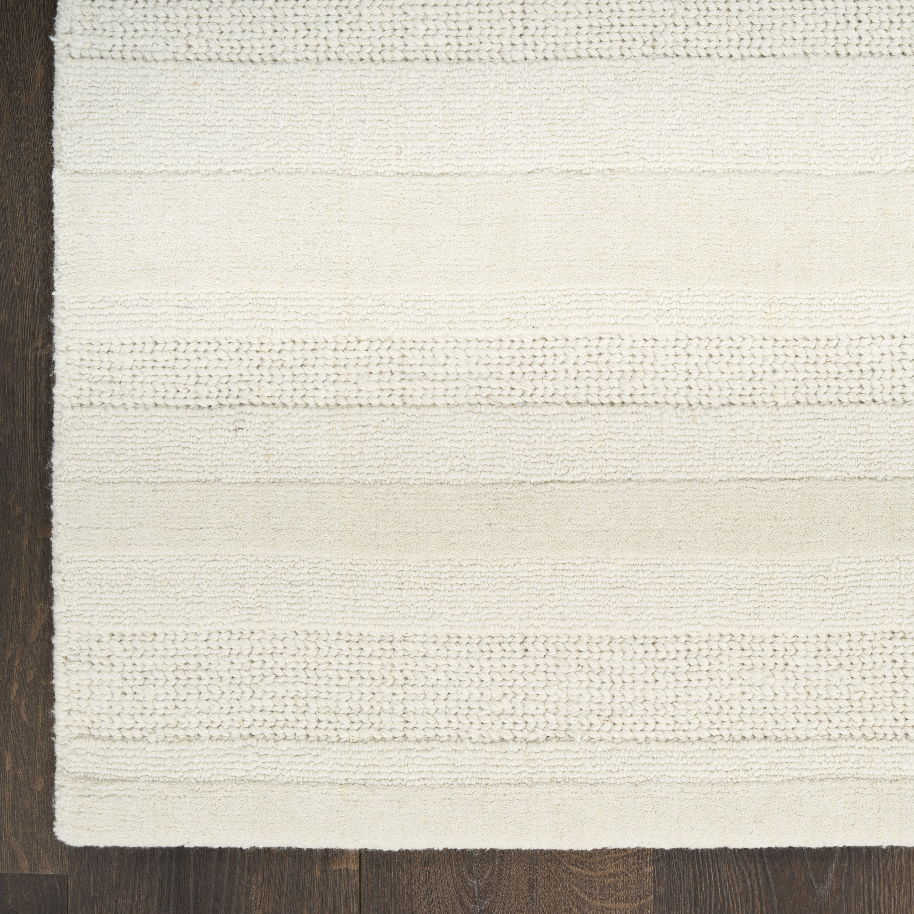 DKNY Pure Multi Weave 5'3" x 7'3" Ivory Contemporary Indoor Rug