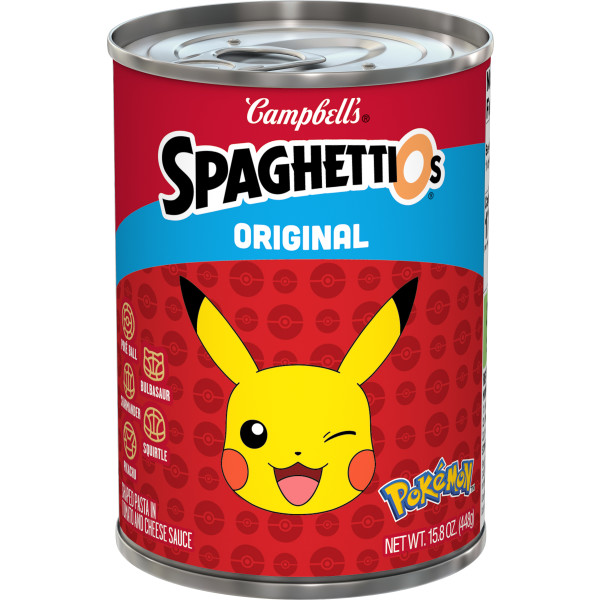 Original Pokémon Shapes Canned Pasta