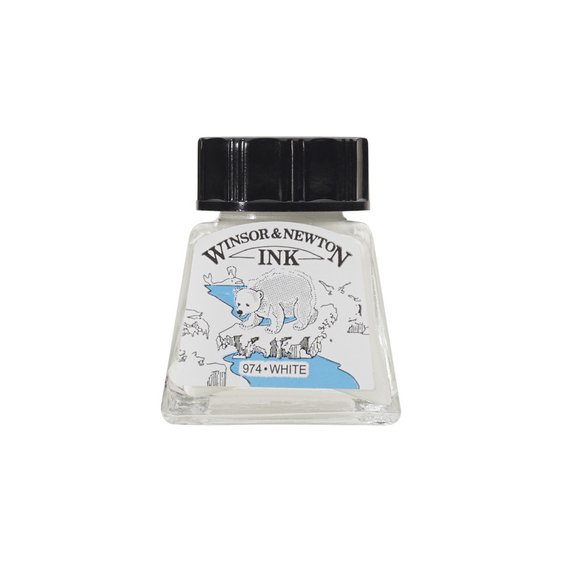 Drawing Ink, 14 mL Bottle, White