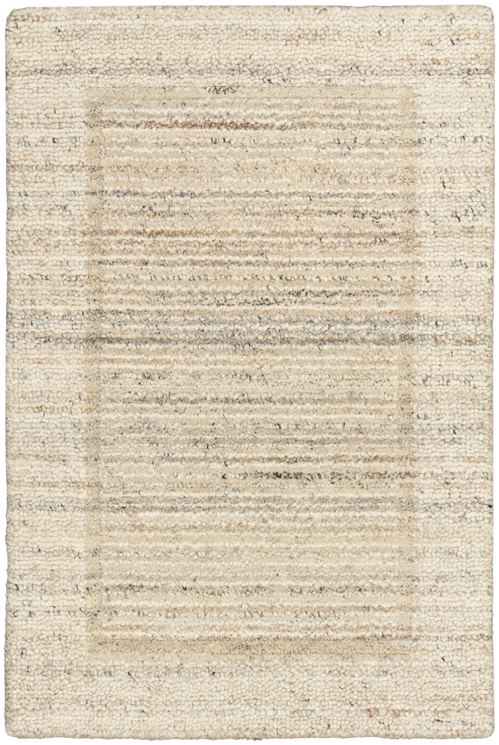 Calvin Klein CK082 Ridge 2' x 3' Beige Ivory Farmhouse Indoor Rug