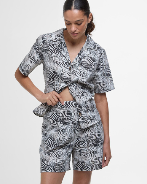 Romy Shorts Monochrome Print