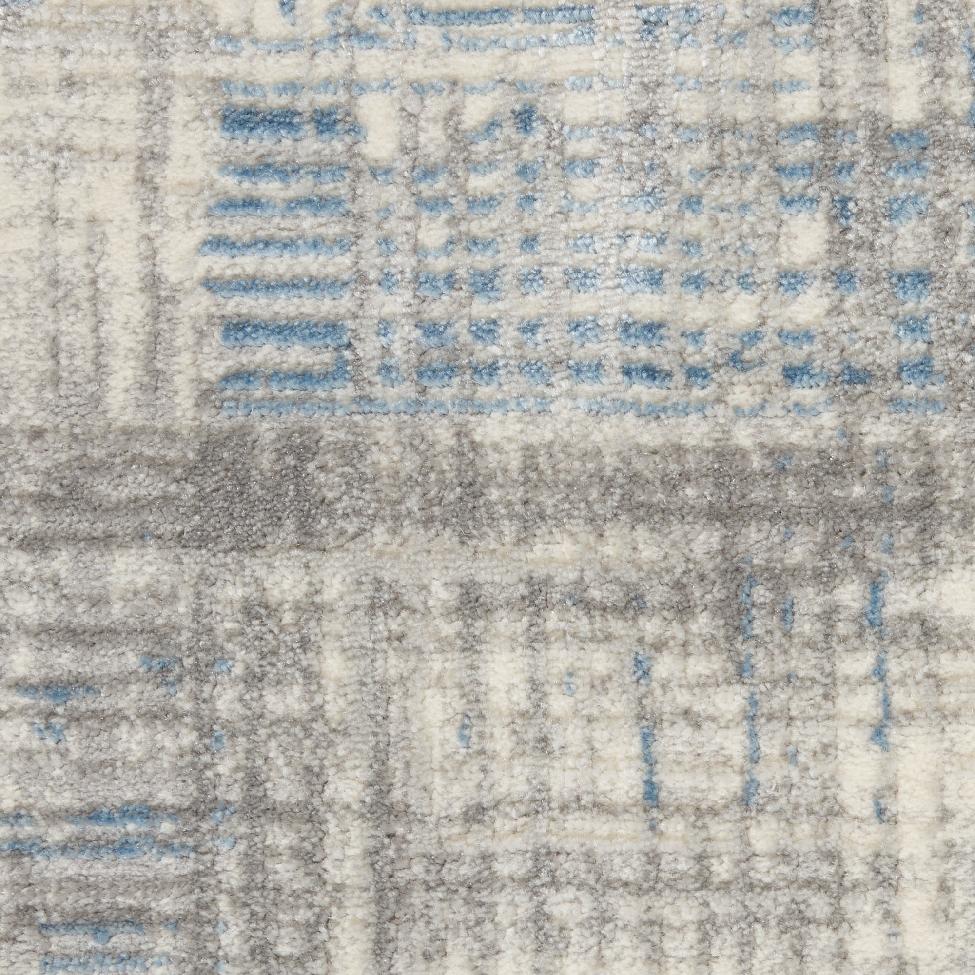 Nourison Solace 8' x 10' Ivory Grey Blue Modern Indoor Rug