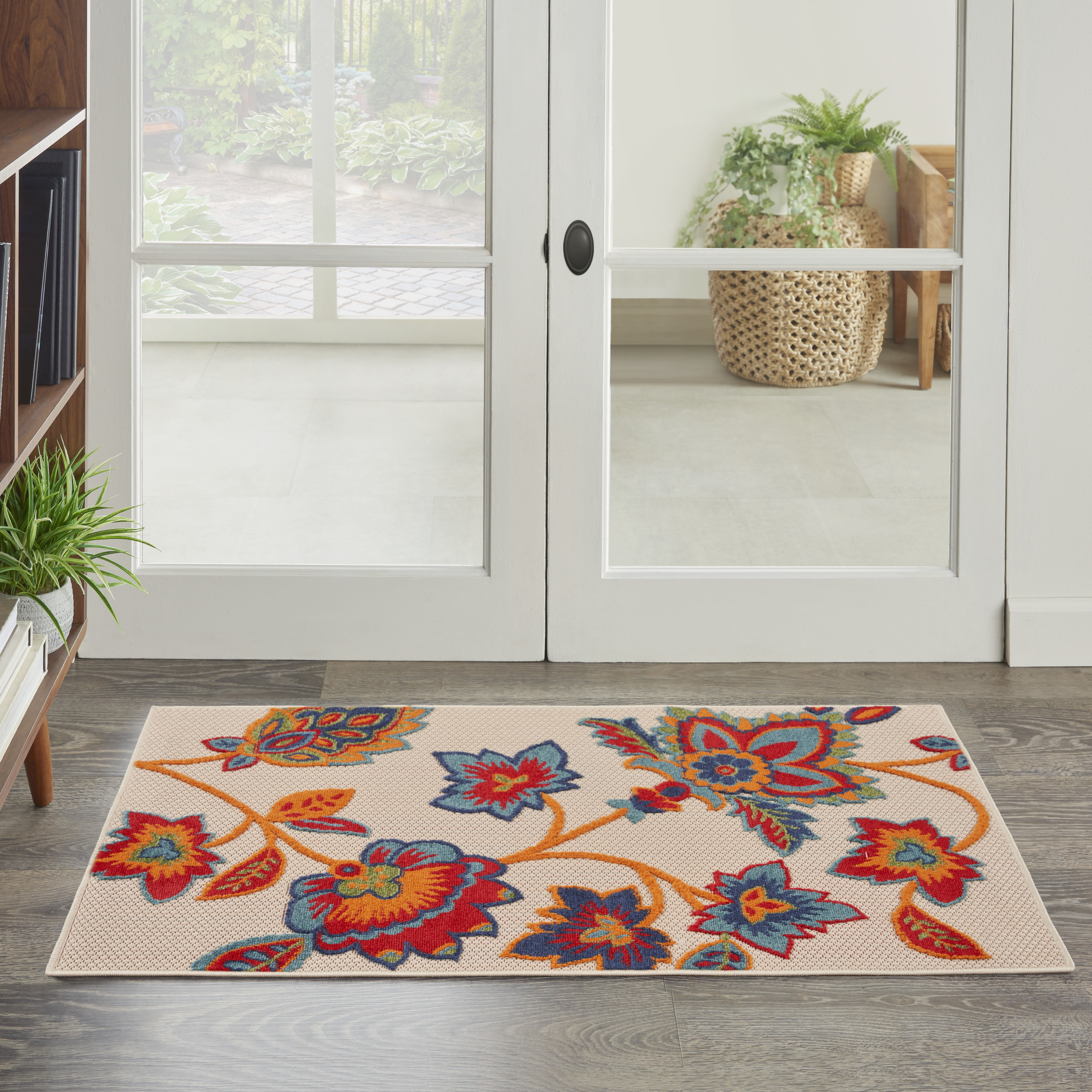 Nourison Aloha 2'8" x 4' Multicolor Contemporary Rug