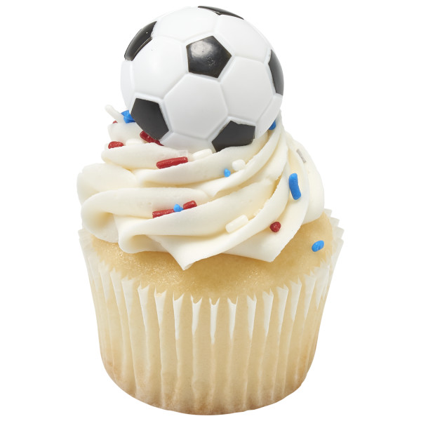 3D Soccer Retail Cupcake Rings