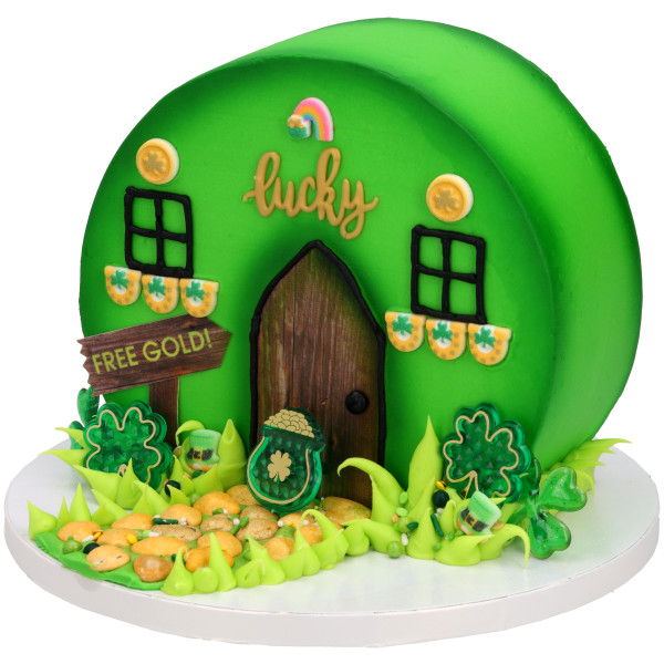 Shamrock Puffy Glitter Cupcake Rings