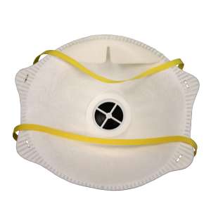 Impact, Pro-Guard, Disposable Particulate Respirator with Exhalation Valve, One Size Fits All, White