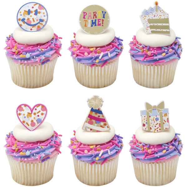 Packed Party Party Time Assortment Cupcake Rings