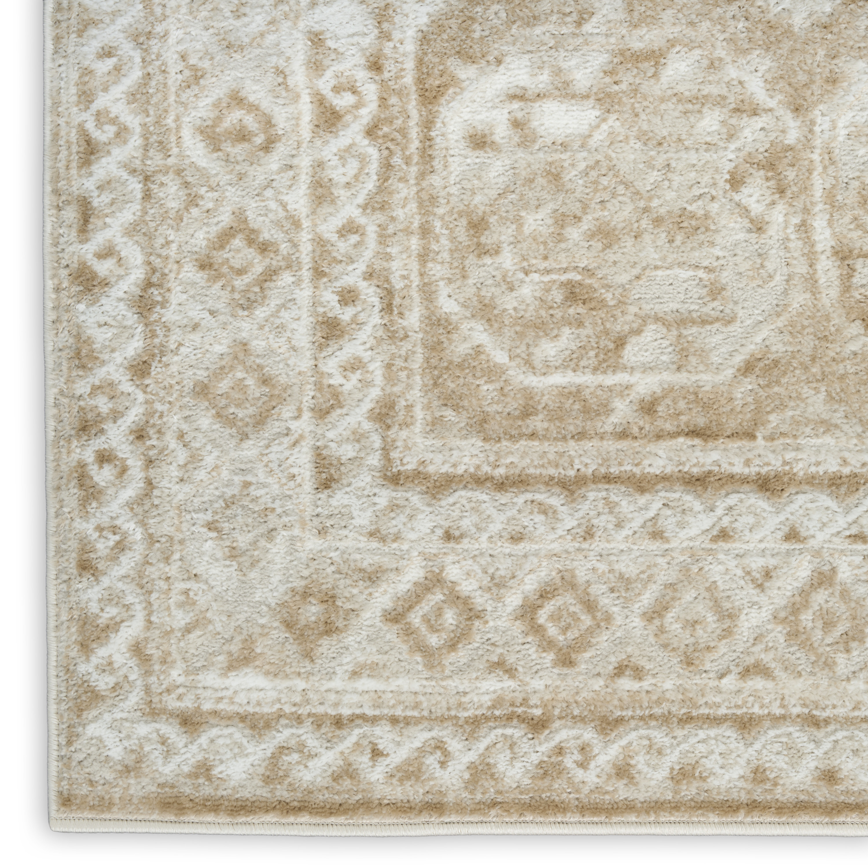 Nourison Dekor 7'10" x 9'10" Cream Beige Vintage Indoor Rug