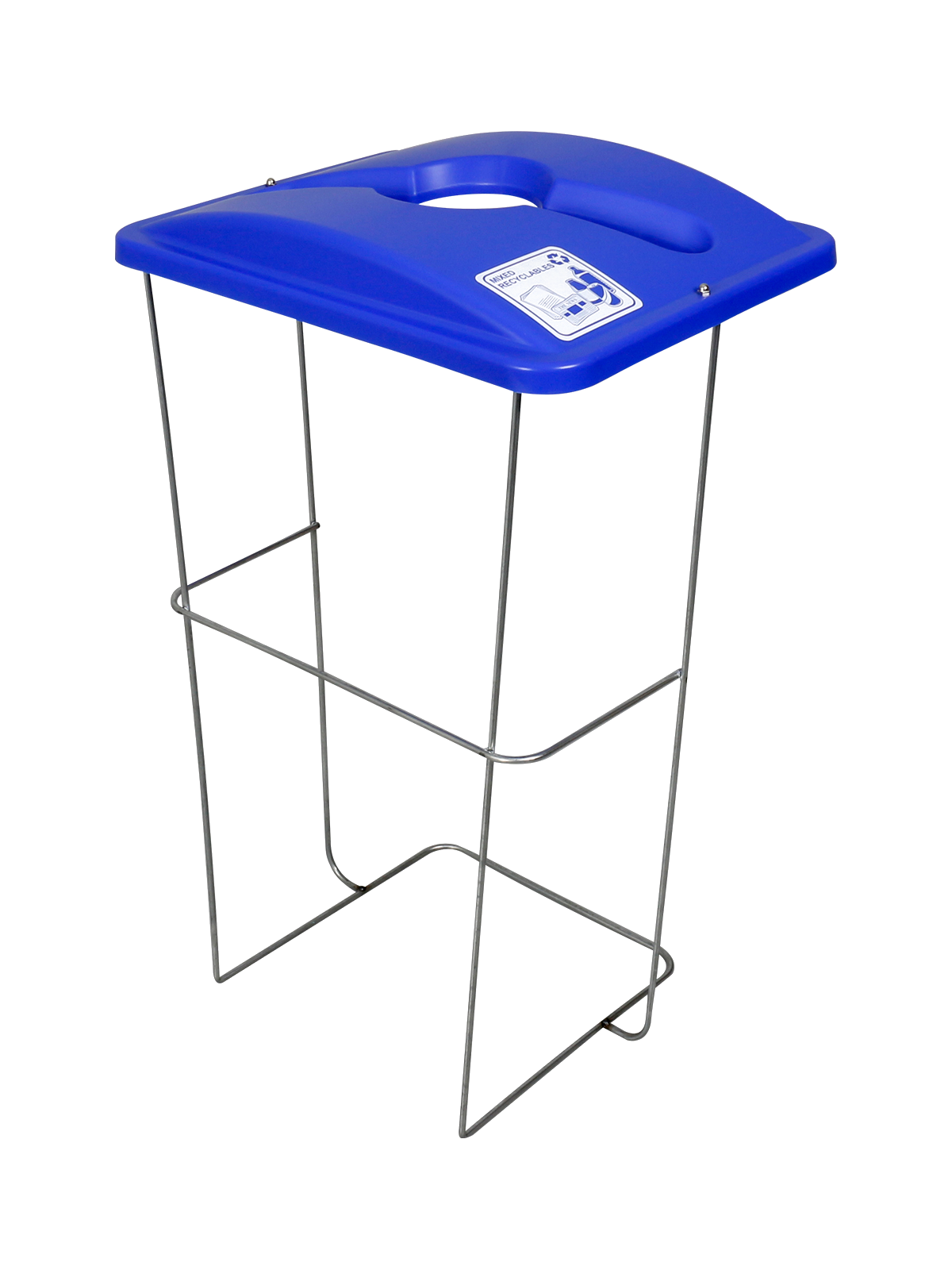 WIRE EVENT CONTAINER (5 Pack) – Single – Kit – Mixed Recyclables – Mixed – Blue