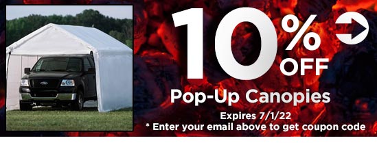 10% Off Pop-Up Canopies