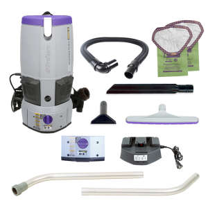 ProTeam, GoFree Flex Pro II w/ Xover Multi-Surface Two-Piece Wand Tool Kit, 14", Backpack Vacuum
